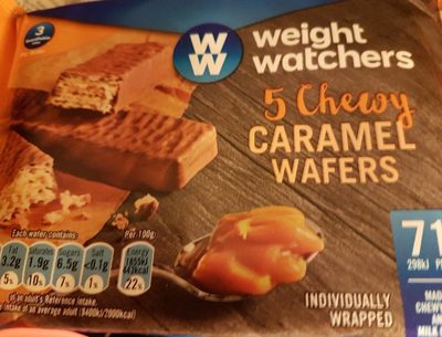 Weight Watchers 5 Chewy Caramel Wafers