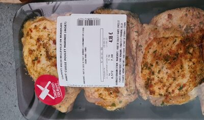 Haut cuisses de poulet marinee