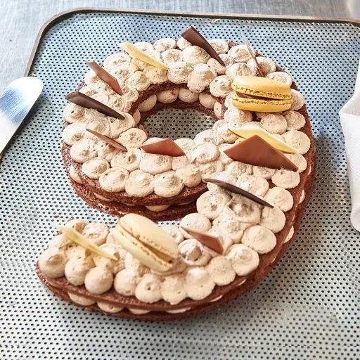 AUCHAN LE TRAITEUR Chiffre 9 Number cake chocolat