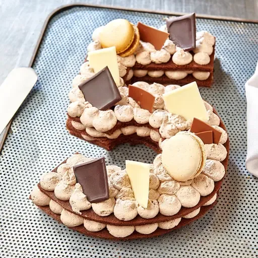 AUCHAN LE TRAITEUR Chiffre 5 Number cake chocolat