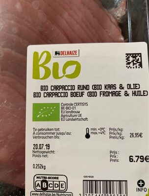 Bio caroaccio boeuf