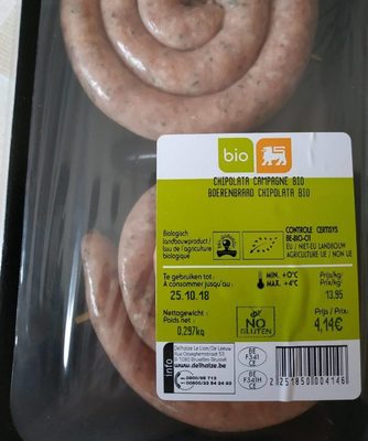 Image descriptive de Chipolata Campagne Bio