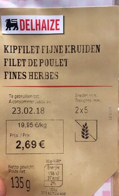 Delhaize Filet de poulet fines herbes