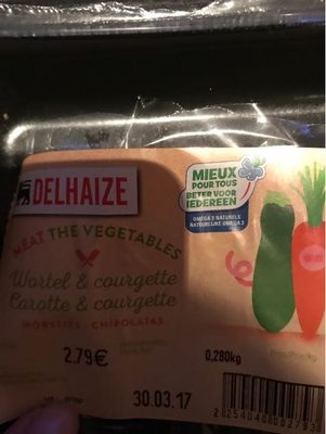 Image descriptive de Chipolatas Carotte Et Courgette