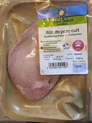 Filière Qualité Carrefour Rôti de porc cuit