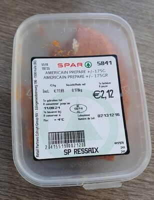 Image descriptive de Américain préparé Spar