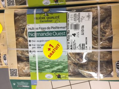 FilièreQualitéCarrefourCarrefour HutresfinesdepleinemerNormandieOuest1gratuit