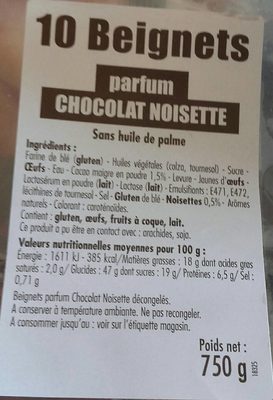 Image descriptive de Beignet choco noisette