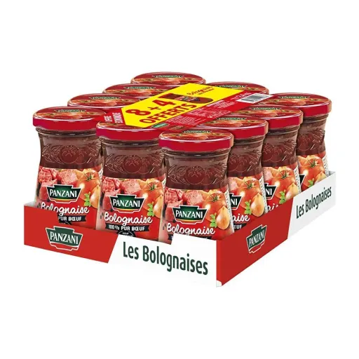 Sauce bolognaise Pur boeuf x 8 plus 4 offerts