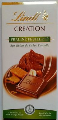 Création Praliné Feuilleté aux éclats de crêpe dentelle