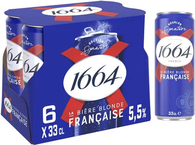 1664 6x33cl can 1664 hd 5.5 degre alcool