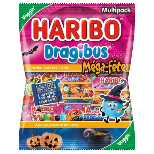 HARIBO Dragibus Méga-fête en sachets individuels
