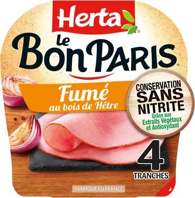 LE BON PARIS Jambon Fumé sans nitrite x4 - 140g