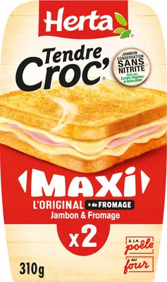 HERTA Croque-Monsieur Maxi jambon fromage CSNx2 310G