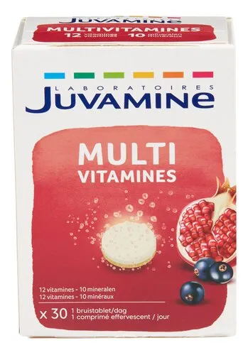 JUVAMINE Multivitamines Gold Fizz 30pc