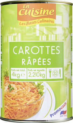 Image descriptive de Carottes râpées