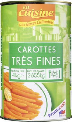 Image descriptive de Carottes très fines