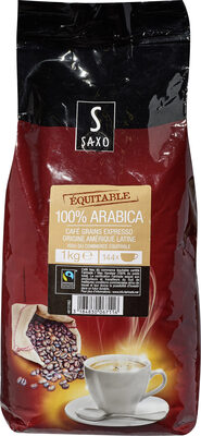 Carrefour 100% ARABICA Café grains expresso origine Amérique Latine issu du commerce équitable