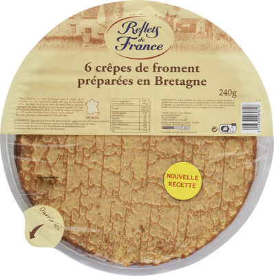 Image descriptive de Crêpes de froment préparées en Bretagne