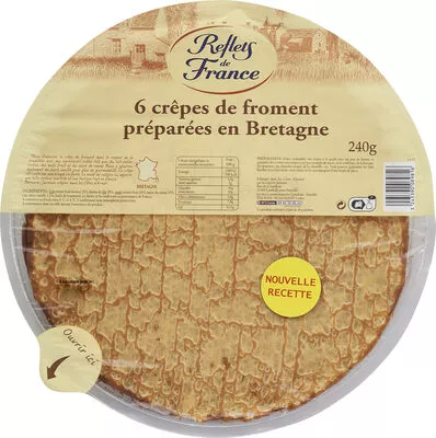 Crêpes de froment préparées en Bretagne