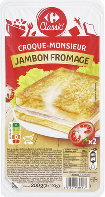 Carrefour Croquemonsieurjambonfromage