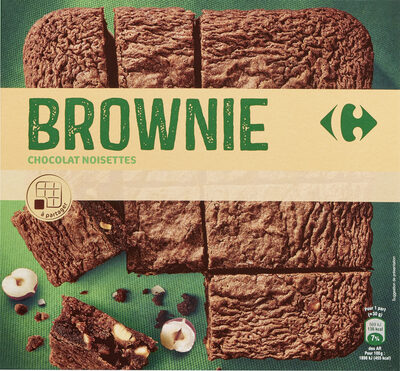 Image descriptive de Brownie chocolat et noisettes