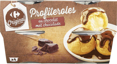 Image descriptive de Profiteroles au chocolat