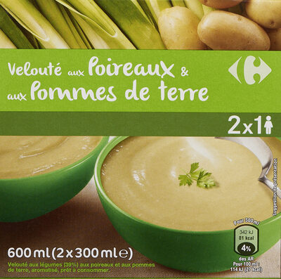 Image descriptive de Velouté aux Poireaux & pommes de terre