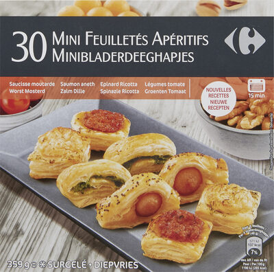 Carrefour 30 Mini feuilletés apéritifs