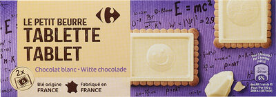 Image descriptive de LEPETITBEURRETABLETTEChocolatblanc