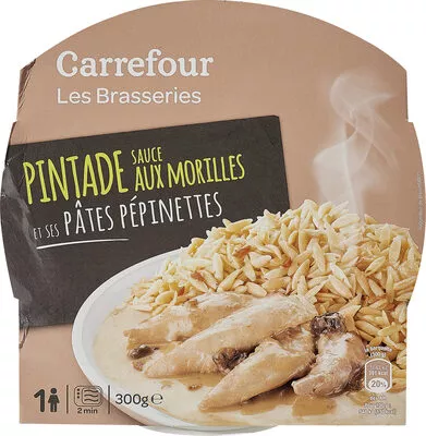 Pintade sauce aux morilles & pâtes pépinettes