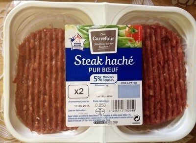 Steak haché pur boeuf 5% MG