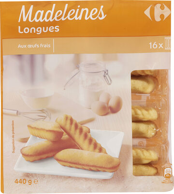 Image descriptive de Madeleines longues Moelleuses