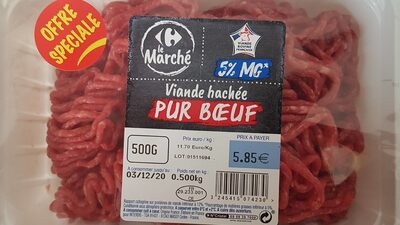 Image descriptive de Viande hachée Pur bœuf