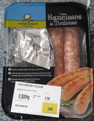 Image descriptive de Saucisses de Toulouse