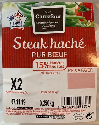 Image descriptive de Steak haché