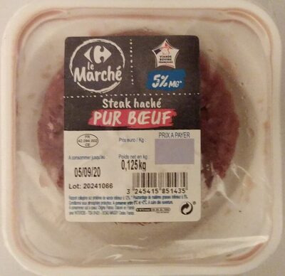 Steak haché pur bœuf 5% MG