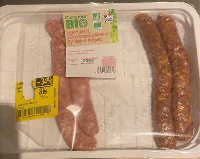 Image descriptive de Assortimentchipotasetmerguez