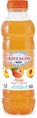CRISTALINE Eau de Source au jus de fruits PECHE 50cl