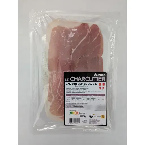 AUCHAN LE CHARCUTIER Le Charcutier Jambon sec de savoie