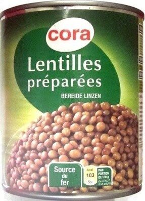 Lentilles préparées