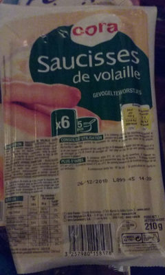 Saucisses De Volaille