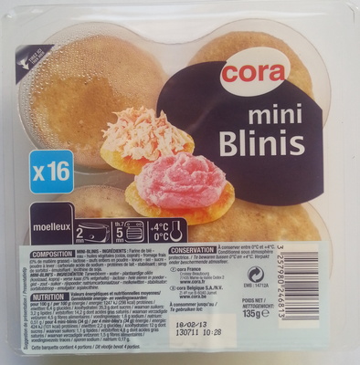 Image descriptive de mini Blinis (x 16)