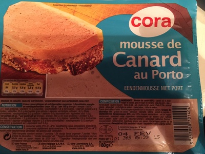 Cora,Groupe Louis Delhaize Mousse de Canard au Porto