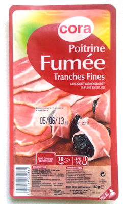 Poitrine Fumée (Tranches Fines) 10 Tranches