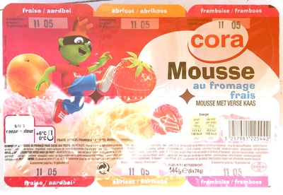 MousseaufromagefraisFraiseAbricotFramboise