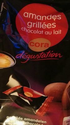 Image descriptive de Amandes Grillées Enrobées De Chocolat Au Lait Sachets Individuels