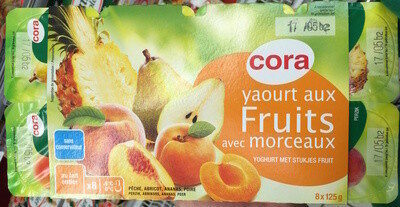 Yaourt aux Fruits avec morceaux (8 pots)