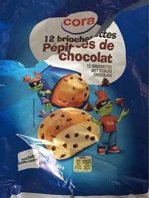 12 briochettes pépites de chocolat