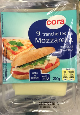 Image descriptive de Tranchettes de Mozzarella